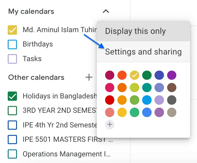 google calendar tips - share your google calendar 